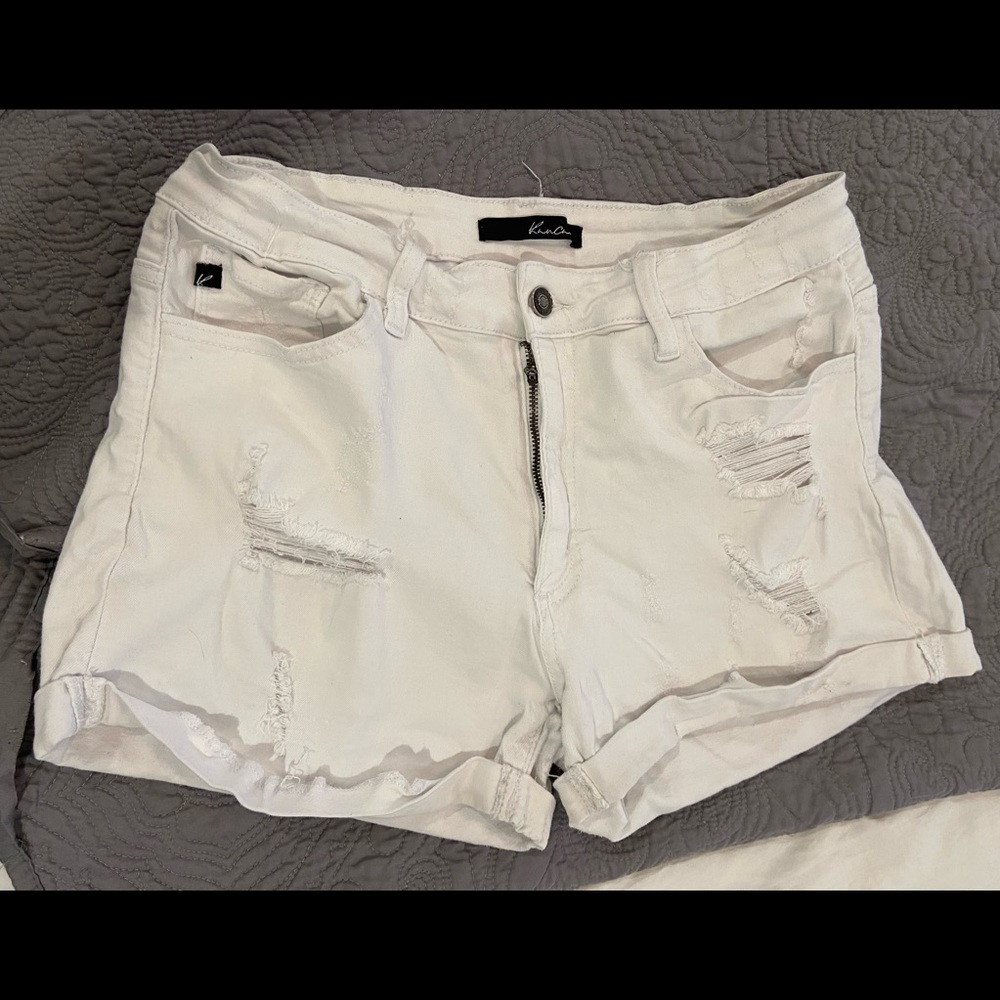 White KanCan Shorts